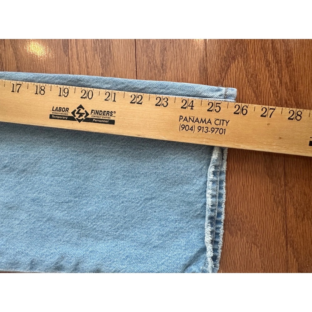 Levis 501 90s Ankle Jeans Light Wash Straight Leg W26 L27 5-pocket Button Fly - Picture 8 of 9